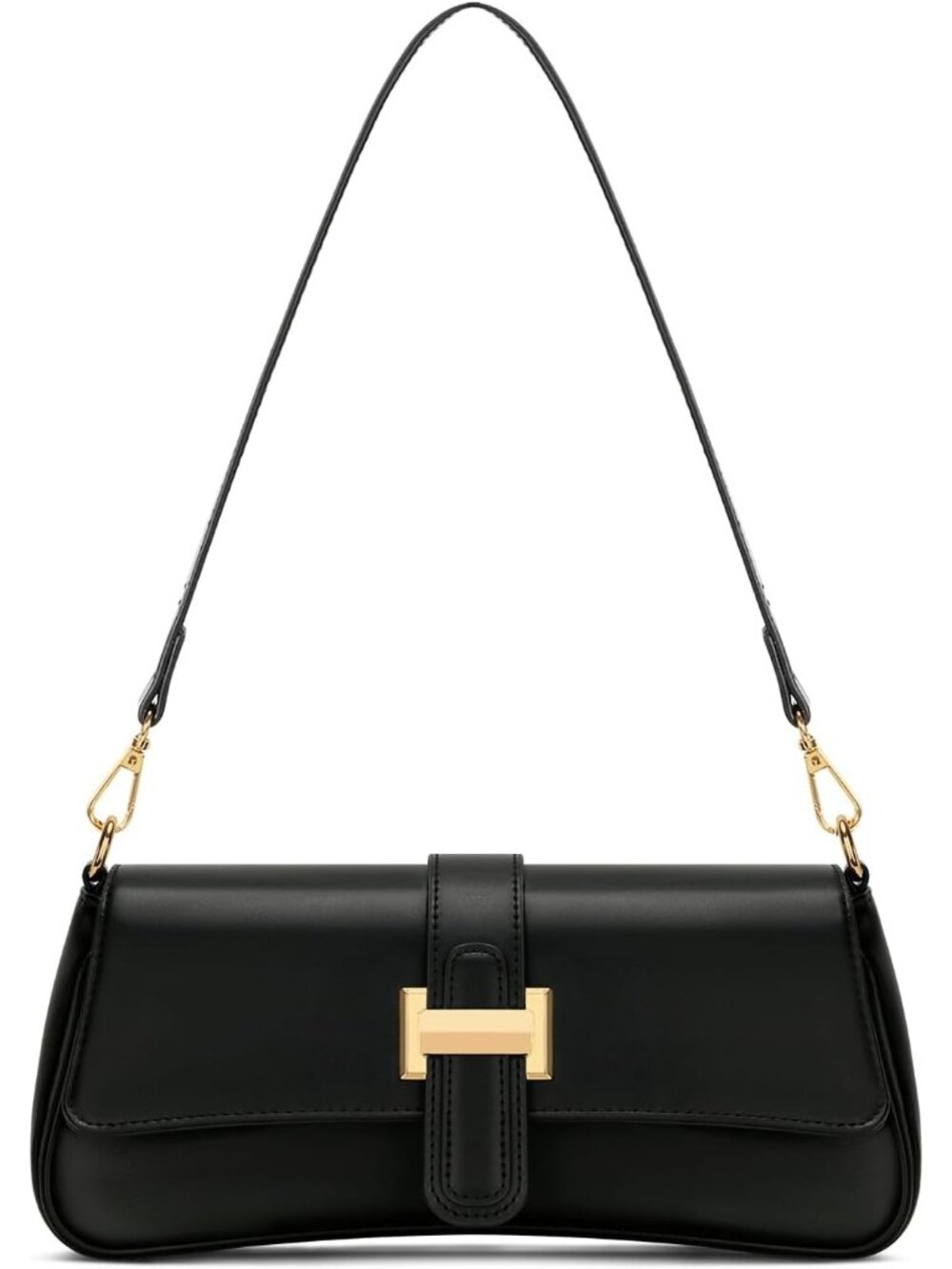 〽️Women's Black Small Hobo Vegan Leather Mini Retro Zipper Clutch Crossbody Bags
